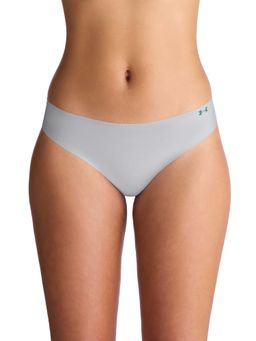 Under Armour - Grey Women's Pure Stretch No Show Bikini Panty (Pack of 3)