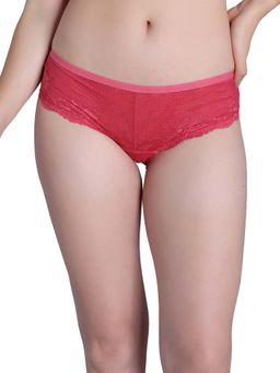 Zivame - Red Dreamcatcher Low Rise Full Coverage Hipster Panty