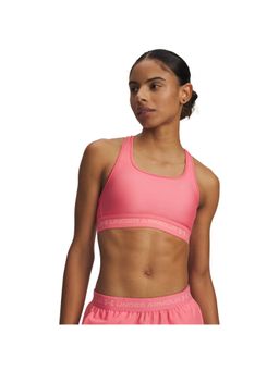 Under Armour - Pink Mid Crossback Sports Bra