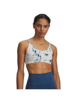Under Armour - White Motion Low Printed Sports Bra
