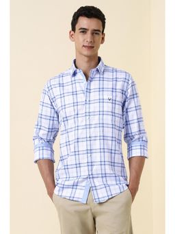 Allen Solly - White Cotton Full Sleeves Shirt