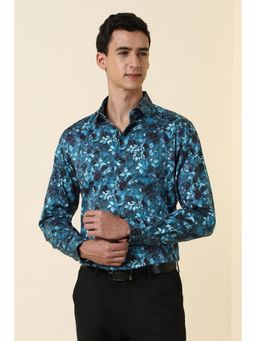 Allen Solly - Blue Cotton Full Sleeves Shirt
