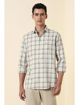 Allen Solly - Green Cotton Full Sleeves Shirt