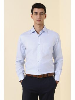 Allen Solly - Blue Cotton Full Sleeves Shirt
