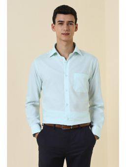 Allen Solly - Blue Cotton Full Sleeves Shirt