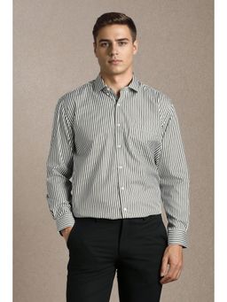 Louis Philippe - Black Cotton Full Sleeves Shirt