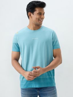 Spykar - Blue Cotton Half Sleeves T-Shirts