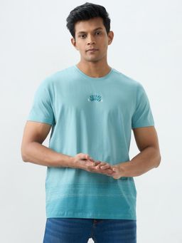 Spykar - Blue Cotton Half Sleeves T-Shirts