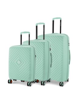 Nasher Miles - Antwerp Polypropylene Pastel Green Trolley Bags (Pack of 3)