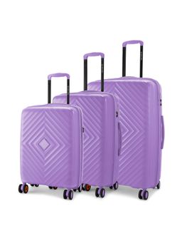 Nasher Miles - Antwerp Polypropylene Pastel Purple Trolley Bag (Pack of 3)