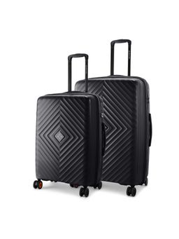 Nasher Miles - Antwerp Polypropylene Black Trolley Bags (Pack of 2)
