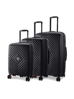 Nasher Miles - Antwerp Polypropylene Black Trolley Bags (Pack of 3)