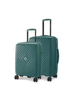 Nasher Miles - Antwerp Polypropylene Dark Green Trolley Bags (Pack of 2)