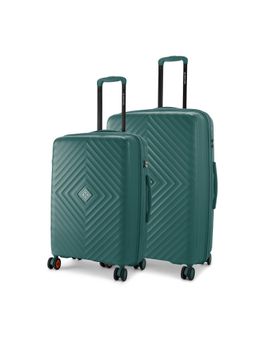 Nasher Miles - Antwerp Polypropylene Dark Green Trolley Bags (Pack of 2)