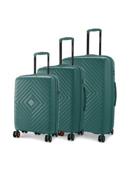 Nasher Miles - Antwerp Polypropylene Dark Green Trolley Bags (Pack of 3)