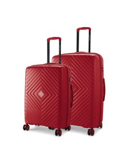 Nasher Miles - Antwerp Polypropylene Maroon Trolley Bags (Pack of 2)