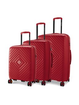 Nasher Miles - Antwerp Polypropylene Maroon Trolley Bags (Pack of 3)