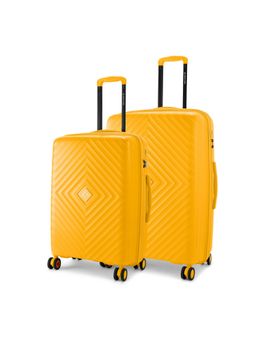 Nasher Miles - Antwerp Polypropylene Yellow Trolley Bags (Pack of 2)