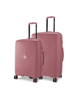 Nasher Miles - Antwerp Polypropylene Bubblegum Mauve Trolley Bag (Pack of 2)