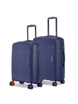 Nasher Miles - Unisex Blue Coorg Hard-Sided Polypropylene Black Trolley Bag (Set of 2)