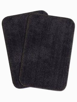Saral Home - Grey Microfiber Bath Mat 35x50 cm (Pack of 2)