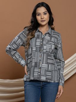 VEDANA - Pure Cotton Printed Shirt