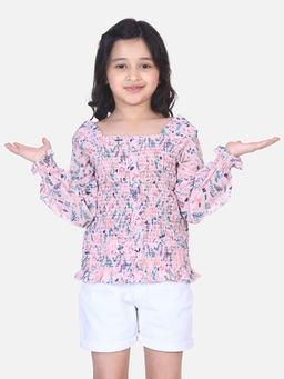 Lilpicks - Floral Smocking Top