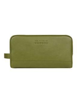 The House Of Ganges - Green Pu Solid Pouch