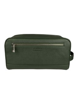 The House Of Ganges - Green Pu Solid Pouch