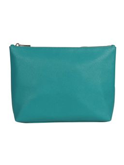 The House Of Ganges - Blue Pu Solid Pouch