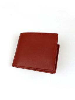 The House Of Ganges - Red Pu Solid Wallet