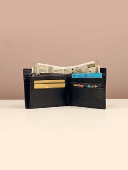 The House Of Ganges - Black Pu Solid Wallet