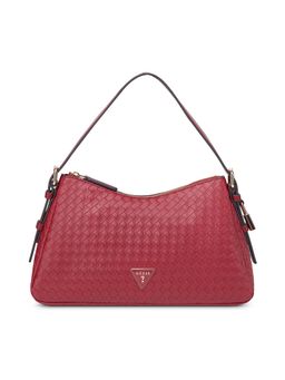 Guess - Red Pvc Textured Handheld Bag