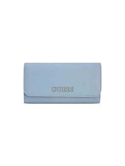 Guess - Blue Pvc Solid Wallet