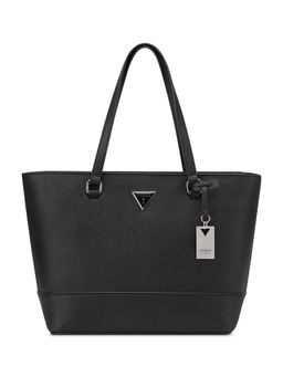 Guess - Black Pvc Solid Handbag