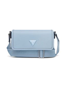 Guess - Blue Pvc Solid Slingbag