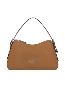 Guess - Brown Polyester Solid Handheld Bag