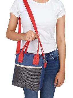 THE PURANI JEANS - Multi-Color Denim Solid Lunch Bag