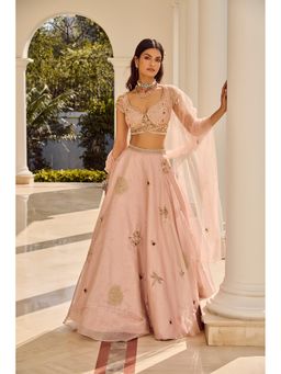 PARUL GANDHI - Blossom Embellished Lehenga Set With Dupatta