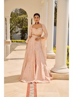 PARUL GANDHI - Misty Haze Embellished Lehenga Set With Dupatta
