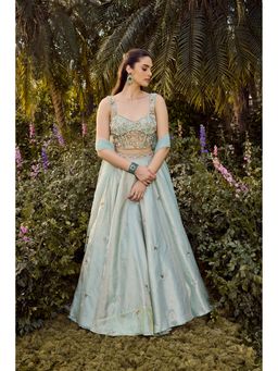PARUL GANDHI - Soft Haze Embellished Lehenga Set With Dupatta