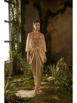 PARUL GANDHI - Mirage Embellished Drape Skirt Set