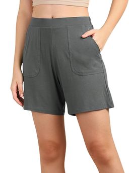 Zelena - Grey Maternity and Postpartum Shorts