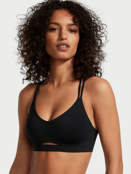 Victoria's Secret - Black Elevate Strappy-Comfort Sports Bra