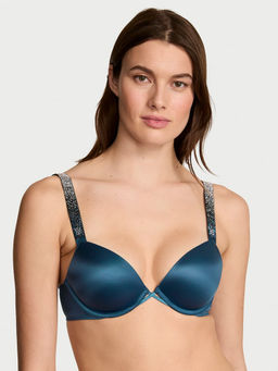 Victoria's Secret - Teal Very Sexy Shine Strap Push-Up Bra