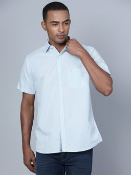 Cantabil - Mens Blue Casual Shirt
