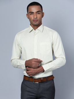 Cantabil - Mens Yellow Formal Shirt