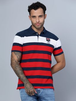 Cantabil - Mens Multi Color Polo T-Shirt
