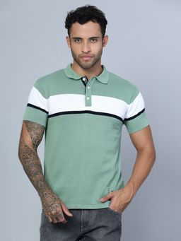 Cantabil - Mens Green Polo T-Shirt