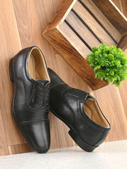 CLOG LONDON - Black Leather Oxford Lace Up Formal Shoes